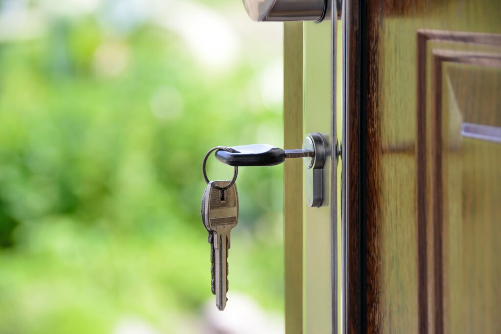 Key in Door - Securing Home for Summer Holiday - Home Emergency Cover 